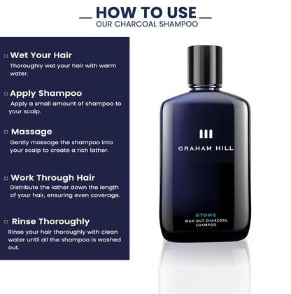 STOWE Wax Out Charcoal Shampoo